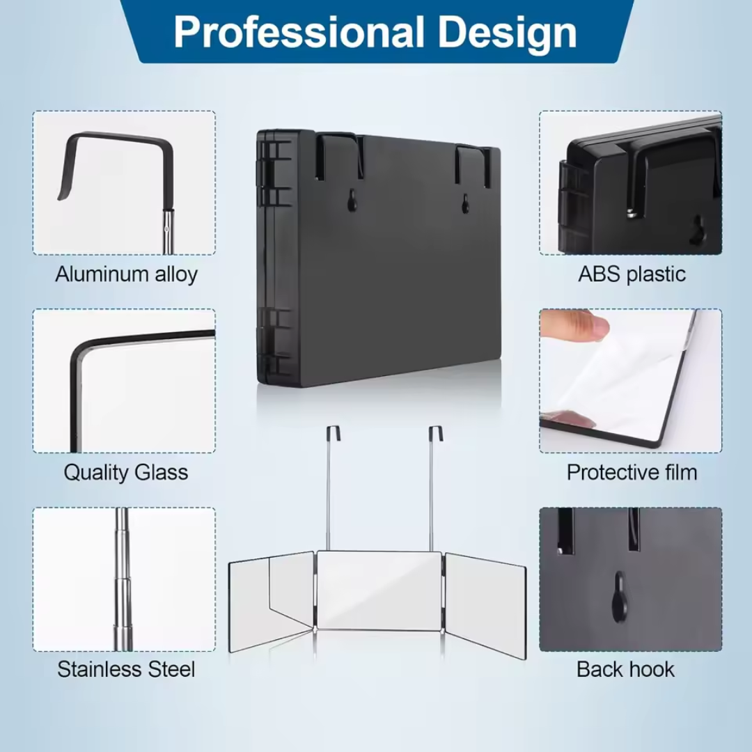 360 Viewing Angle Self Hair Care Mirror