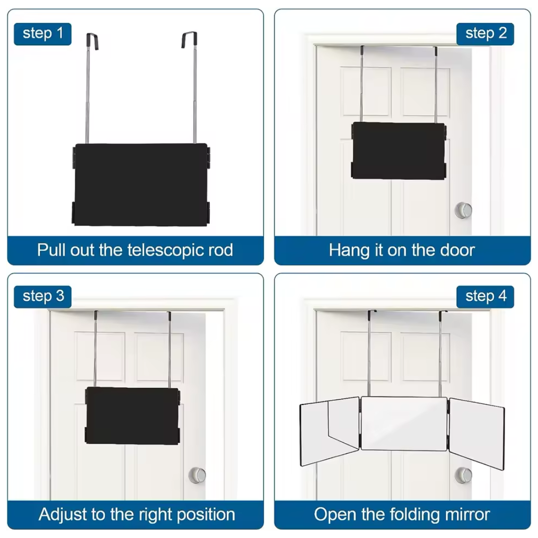 360 Viewing Angle Self Hair Care Mirror