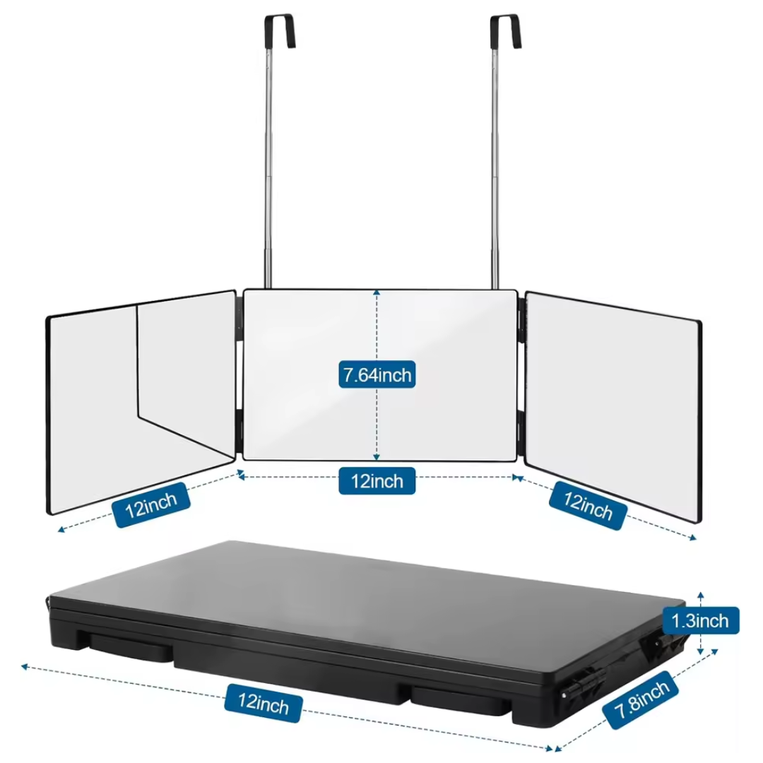360 Viewing Angle Self Hair Care Mirror